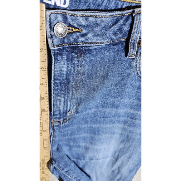 Lands End Jeans Womens Sz 16 Blue Denim High Rise Straight Leg 5 Pocket Stretch - Picture 8 of 9